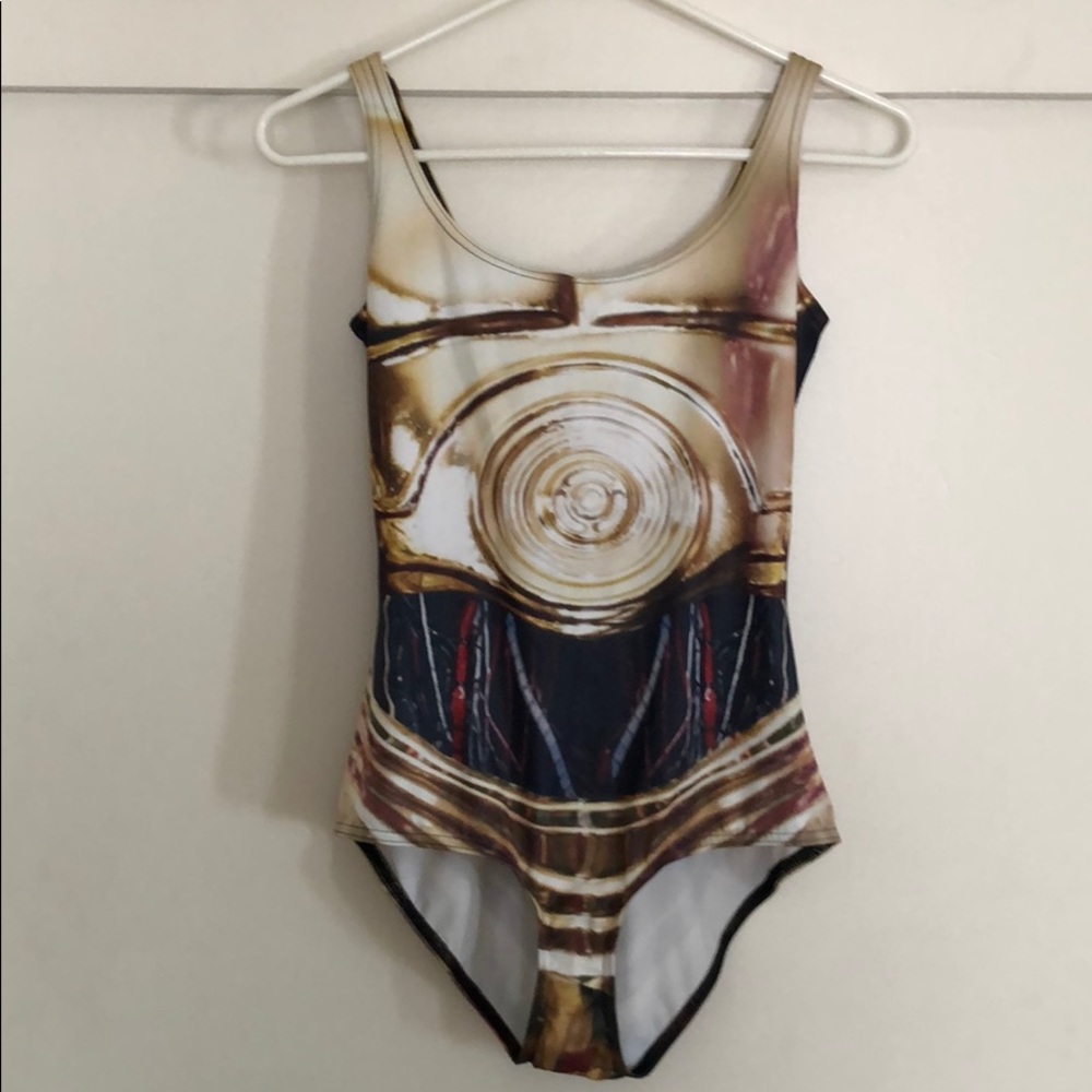 Blackmilk x Star Wars Threepio C3PO swimsuit - M
